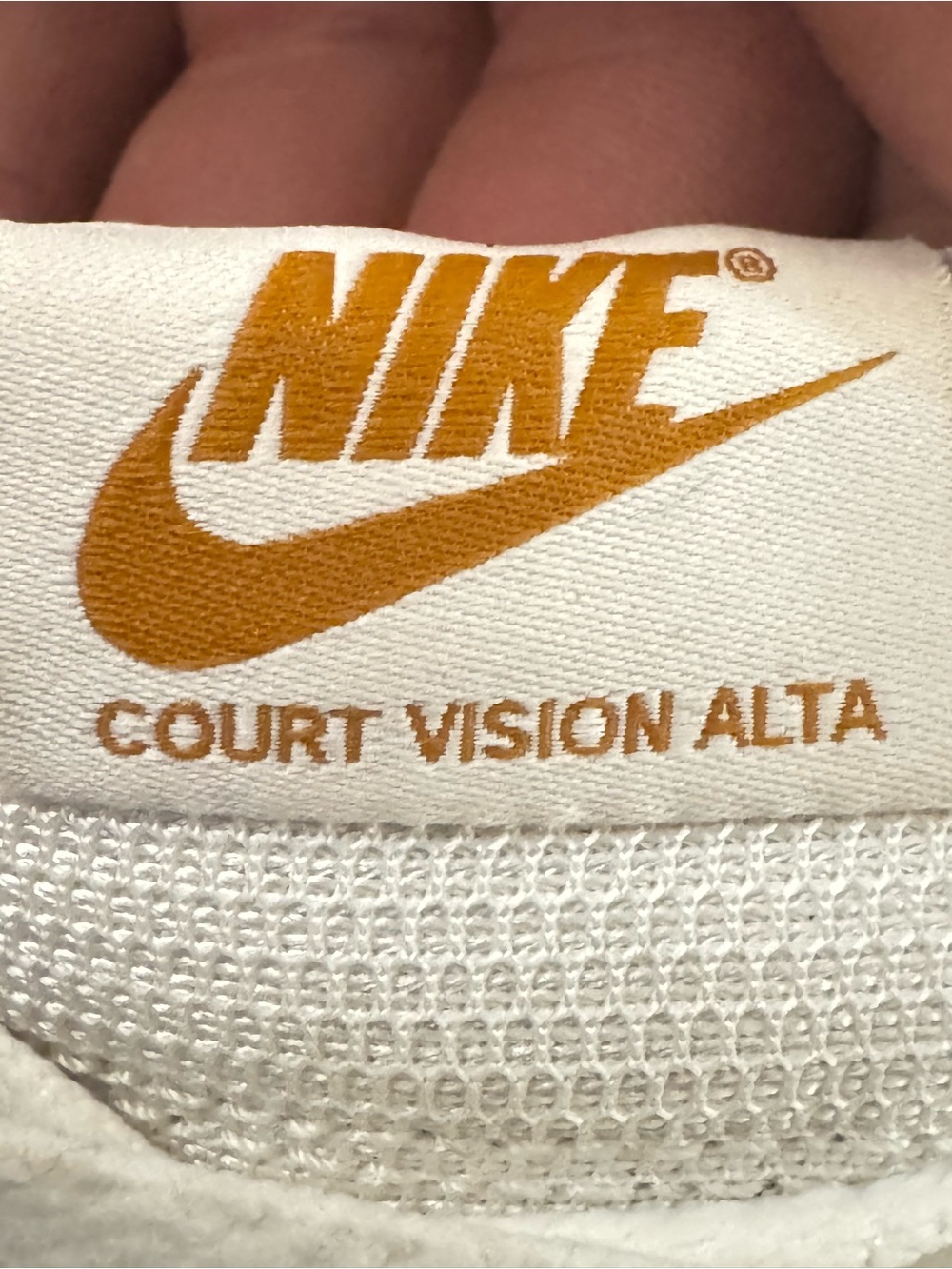 Nike White Platform Sneakers with Leopard Swoosh Accent - Picture 6 of 6
